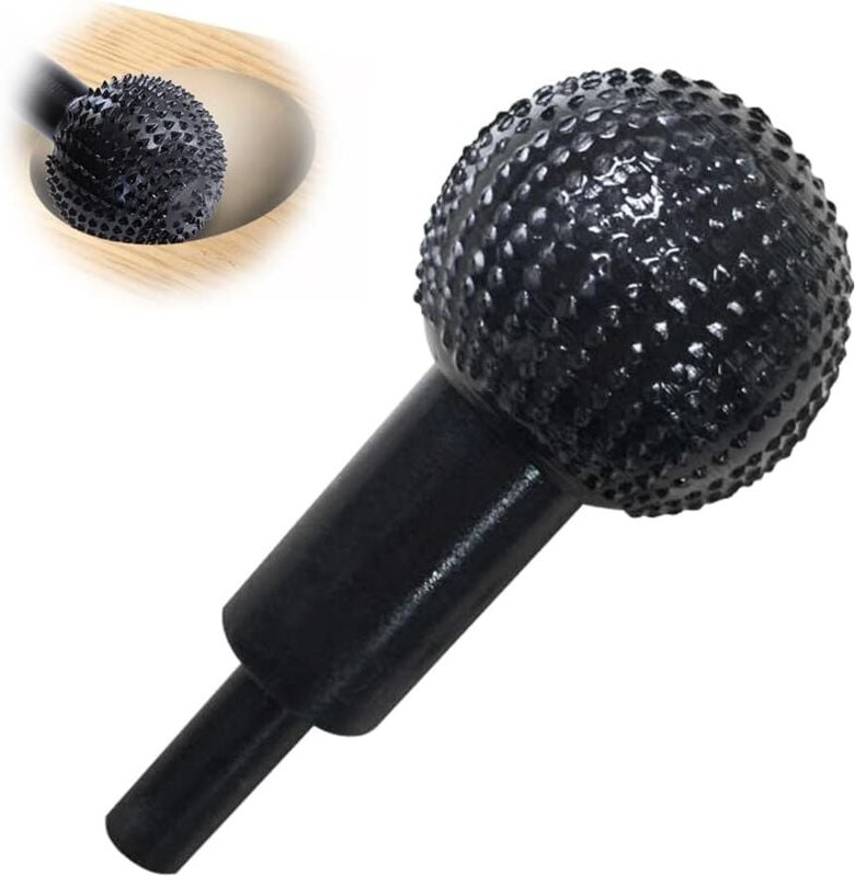 Memkey - Rotierender Kugelfräser ø 40 mm, Kugelraspel für Bohrer, Schnitzwerkzeug für Metall-Holzfräser, Kugelschleifkop...