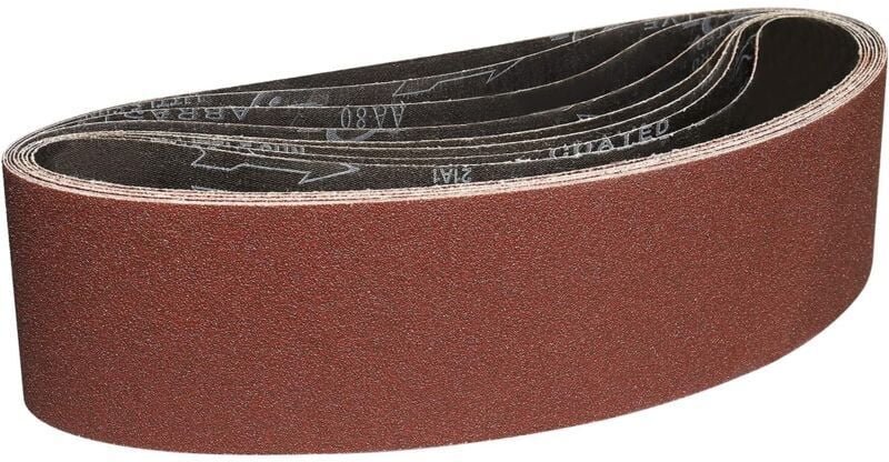 Schleifbänder 100 x 915 mm - 8 Stück Schleifbänder mit Körnung 80 zum Schleifen und Polieren mit tragbaren Bandschleifer...