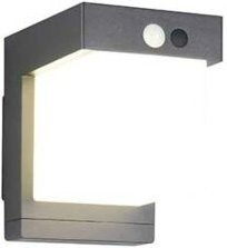 LED Außenwandleuchte Wandlampe Fassadenleuchte schwarz Sensor Akku L 15,5 cm