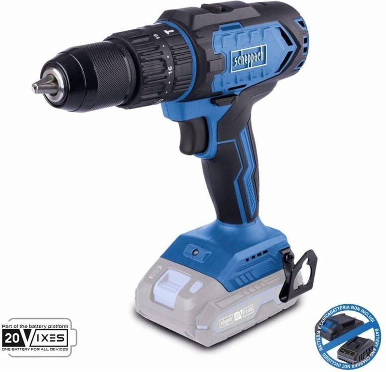 Schlagbohrmaschine 20V ohne Akku ixes Scheppach c-cd45-x