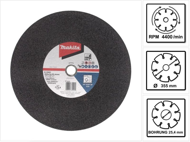 Trennscheibe 355mm 5Stk - Makita