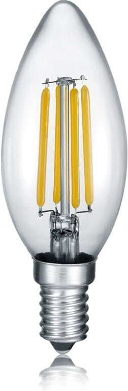 Trio - E14 Filament led, 4 Watt, 470 Lumen, warmweiß, Ø3,5cm, 3 Stufen Dimmer