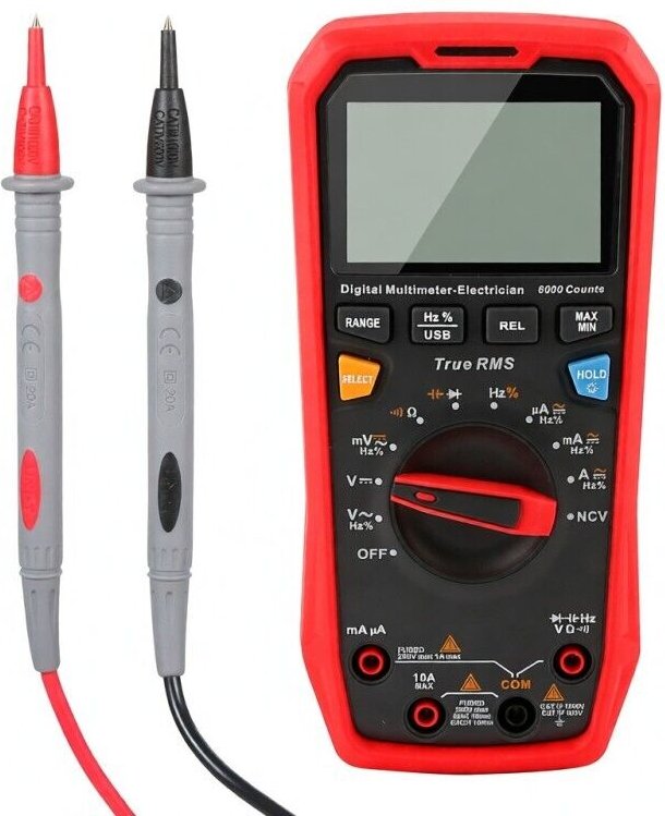 Multimetro digitale ad alta precisione con selezione automatica della portata, misurazione True RMS, rilevamento NCV pro...