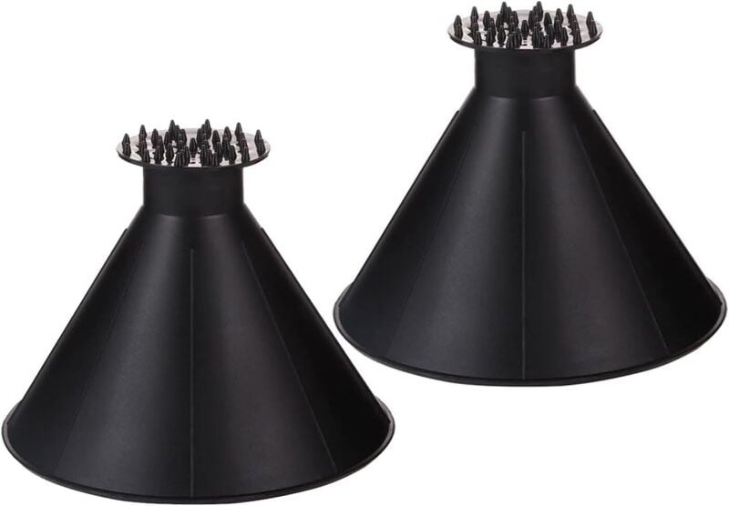 2 Stück runde Eiskratzer, universeller Auto-Eiskratzer, multifunktionale Reinigungs-Schneeschaufel, Autozubehör, für SUV...