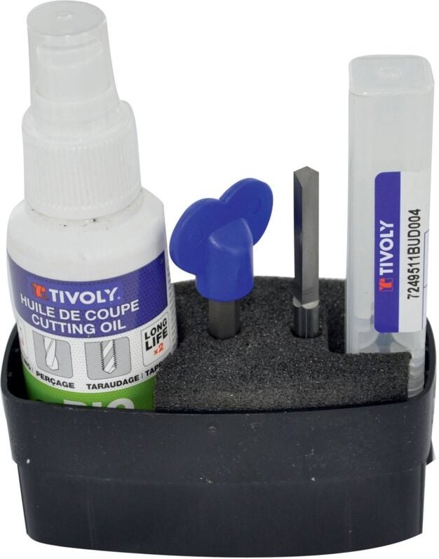 HM-Hartmetallbohrer für COFF-Metall. Kurzer Vollhartmetallbohrer. Schlosszerstörer (Set) - Tivoly