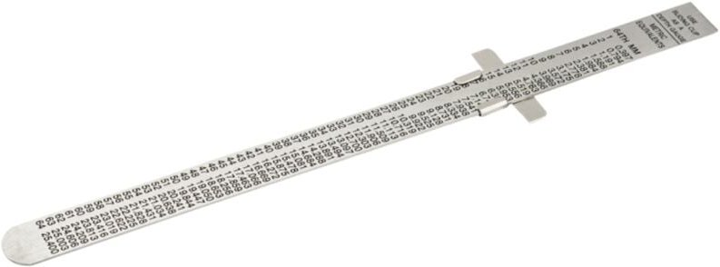 Bahco Flexibles Edelstahl-Lineal, metrisch und zöllig, 160 mm