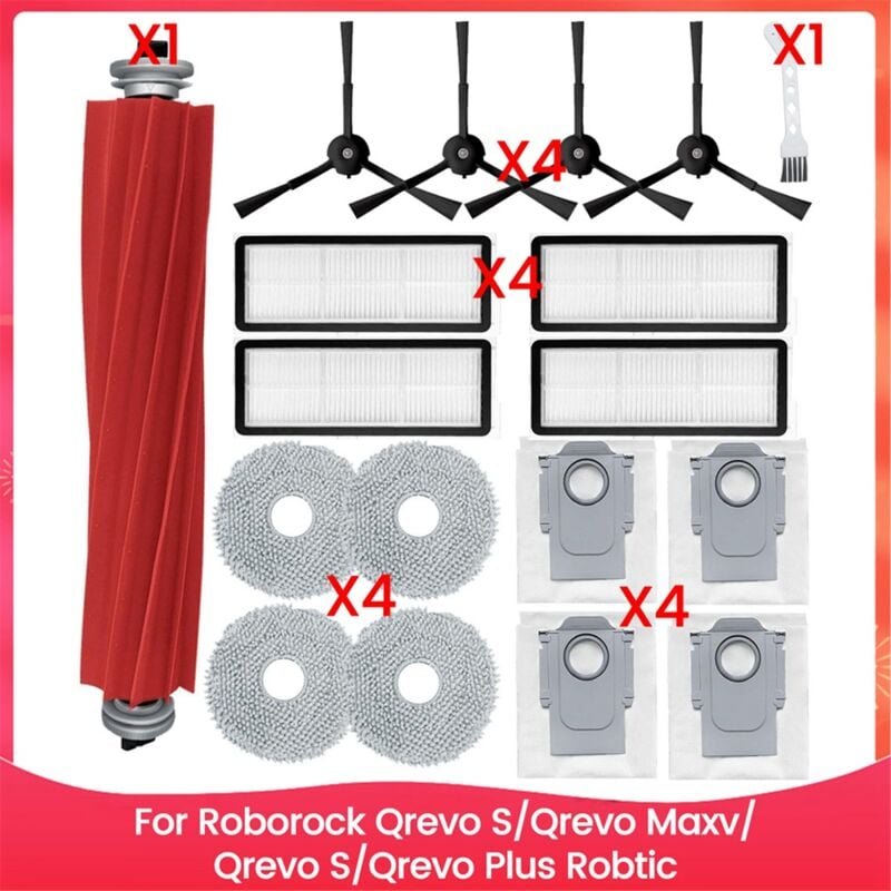 Für Qrevo S Robtic Staubsauger Hauptseitenbürste