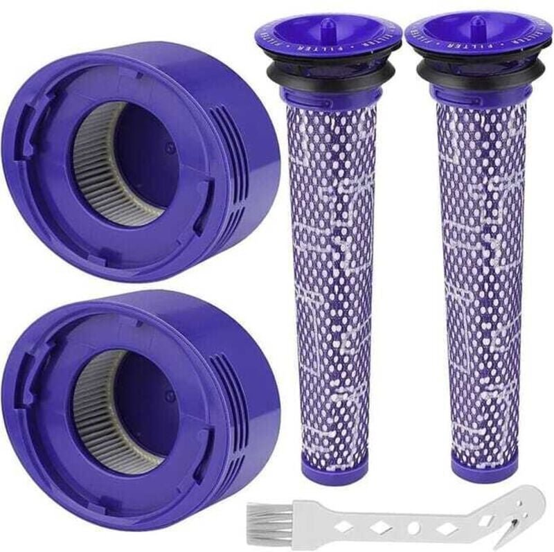 Filter für Dyson V8/V7, waschbare Ersatzfilter für Dyson- und Animal-Staubsauger, mit 2 HEPA-Nachfiltern, 2 Vorfiltern, ...