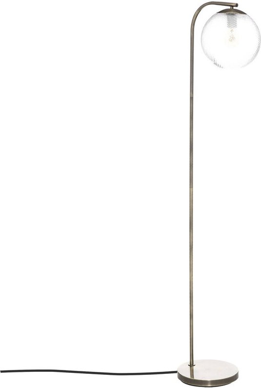 Stehlampe mit rundem Lampenschirm night gold, 153 cm