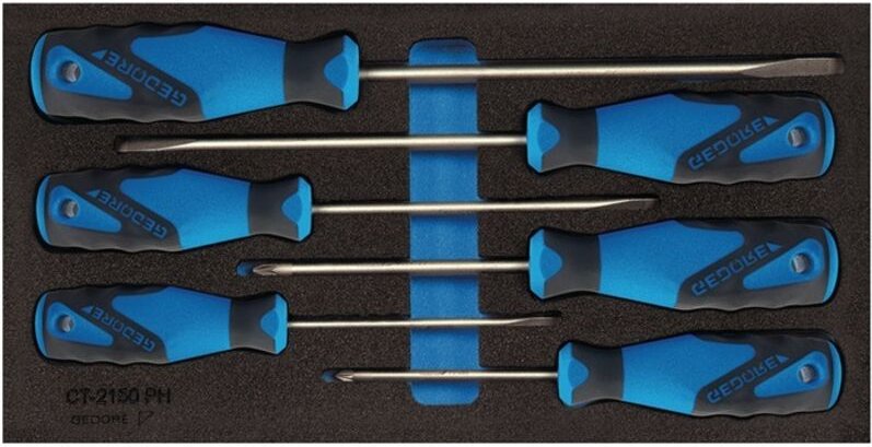 Gedore 1500 CT1-2150 PZ Schraubendreher-Set Kreuz, Schlitz