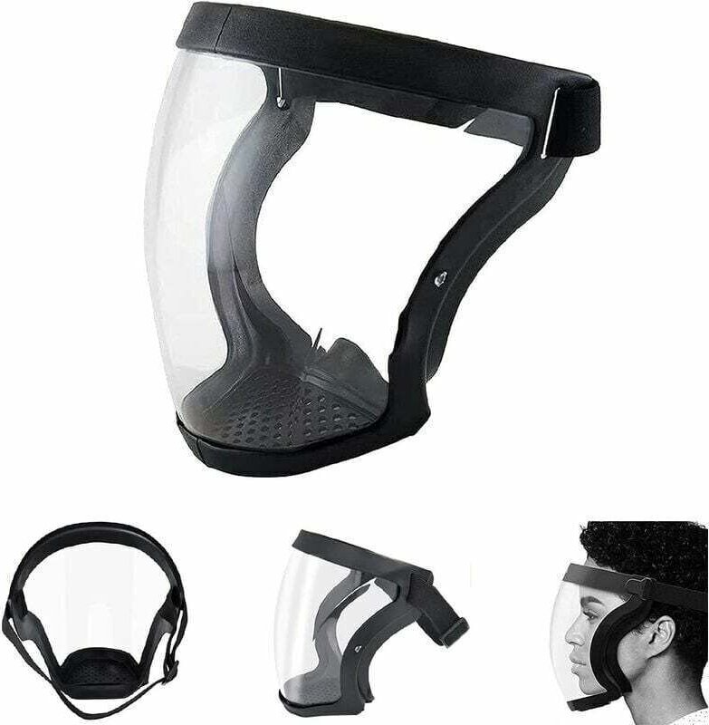 Antibeschlag-Gesichtsschutzschild, Super-Schutzschild, Anti-Staub-Vollgesichts-Sicherheitsschutzmaske, Transparent Schwa...