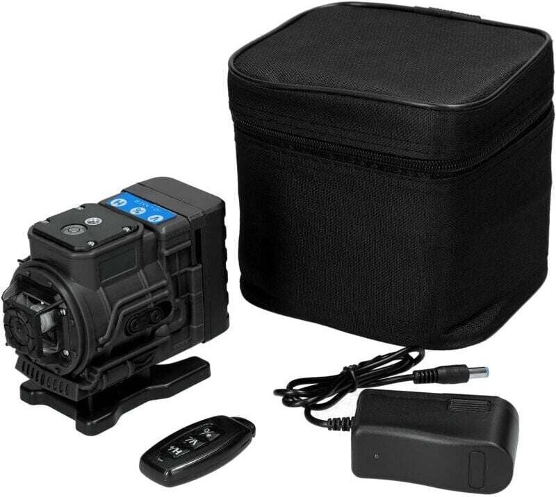 360°x 3 Laser-Wasserwaage, selbstnivellierende grüne Laser-Wasserwaage für Baustellen mit 3D-Vertikal- und Horizontal-Kr...