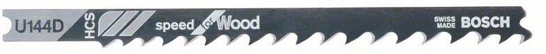 Bosch - 3x Stichsägeblatt u 144 d Speed for Wood - 2608630568