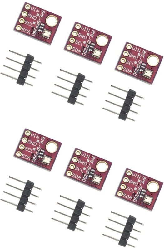 6 Stück BME280 5V Digitaler Sensor Temperatur Luftfeuchtigkeit Barometrischer Druck Sensor I2C SPI BME280 Sensor