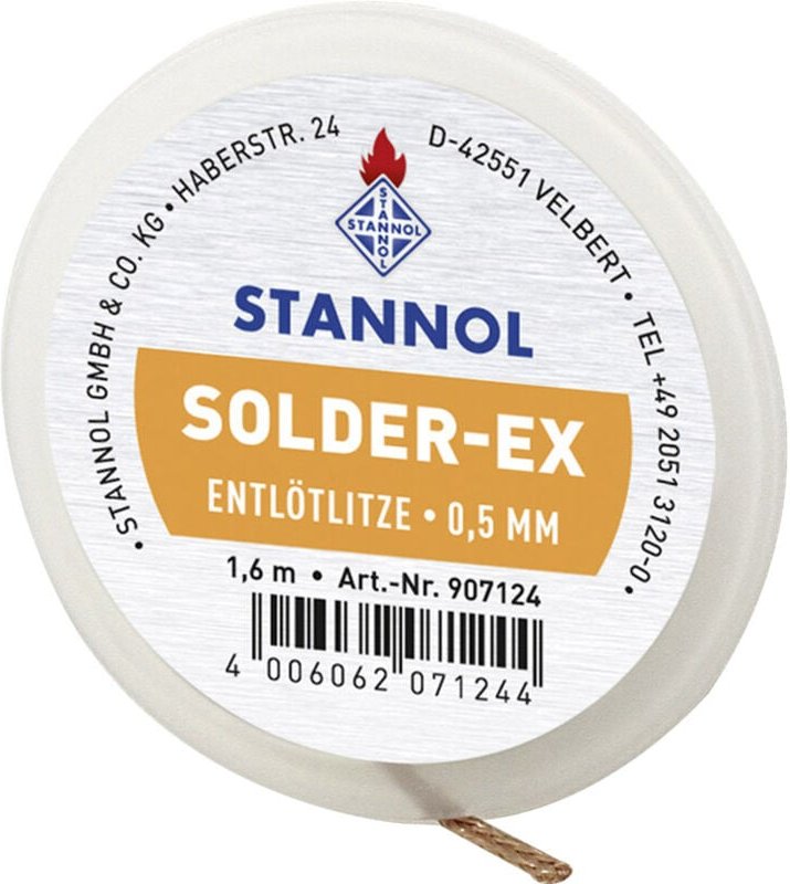 Solder-Ex Entlötlitze Länge 1.6 m - Stannol