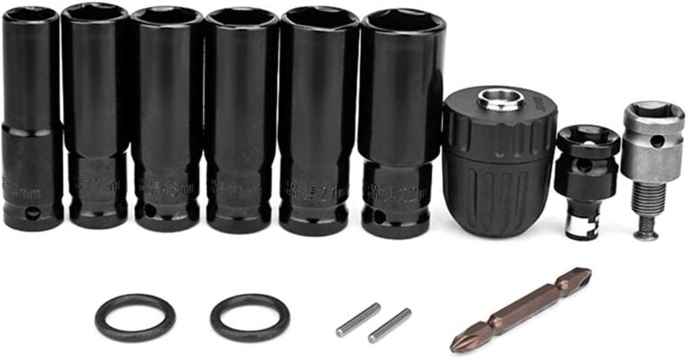 14-teiliger elektrischer Schlagschrauber-Sechskant-Adaptersatz, Bohrfutterantrieb für Schraubendreher