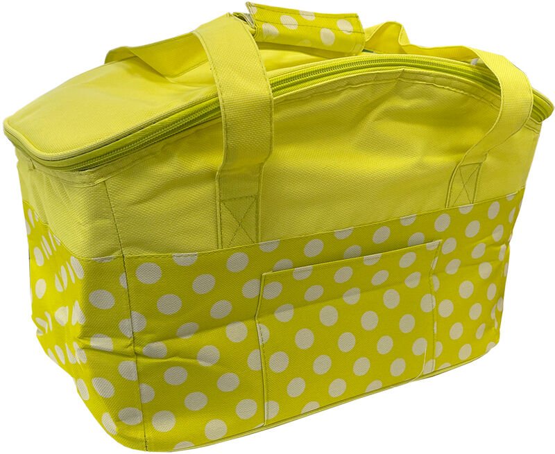 5,5 Liter Isoliertasche faltbar Punkte-M58192-Lime Grün