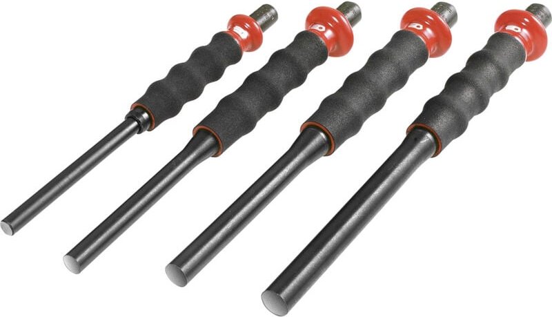 Facom - Splinttreiber, Durchschläger mit Handgriff Satz, 4-tlg.