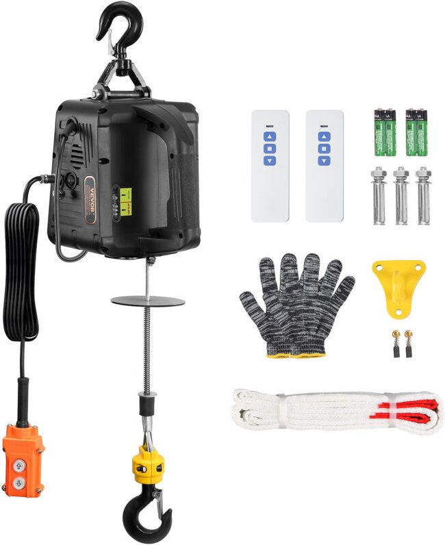 Mophorn - vevor 3 in 1 Elektrische Seilwinde 498,95kg Tragfähigkeit Seilhebezug Hubgeschwindigkeit ≥4m/min Motorwinde 7m...