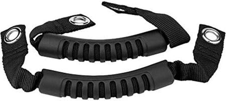 Csparkv - Stück Auto-Haltegriff, Auto-Rücksitz-Kopfstützengriff mit Loch für Wrangler 1995 2017 (schwarz)