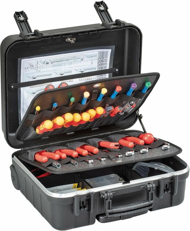 Wemag Werkzeugkoffer mit Rollen 5000 Gramm schwarz