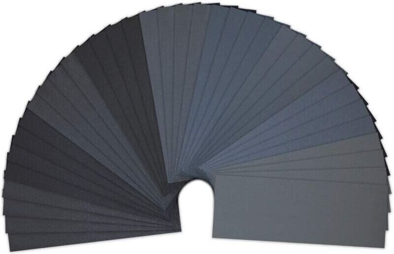 Packung mit 36 Schleifpapierblättern, 23 x 9,3 cm Nass-/Trockenschleifpapier, Körnung 400/600/800/1000/1200/1500/2000/25...