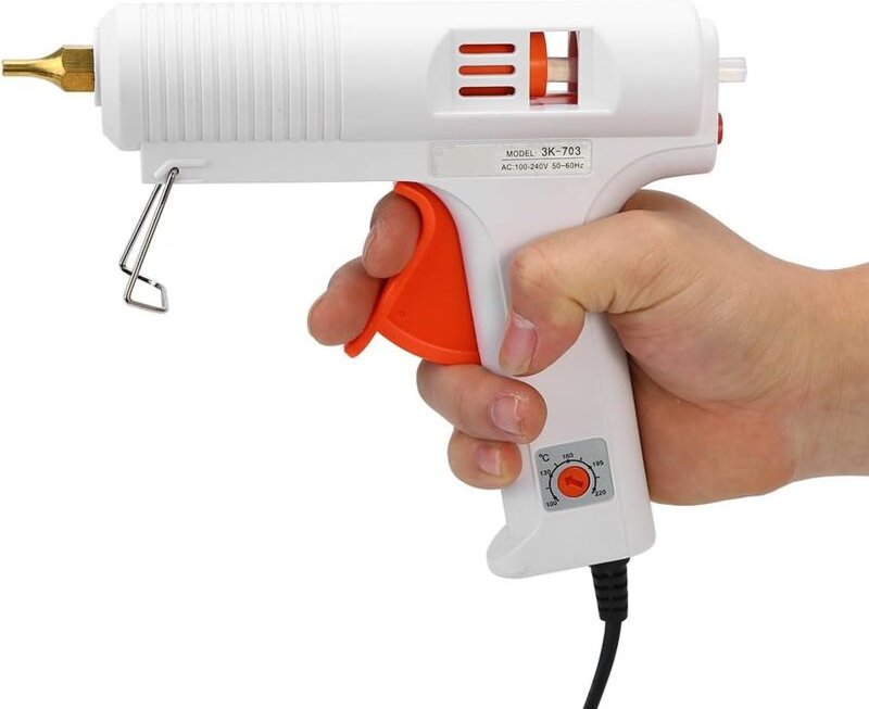 Heißklebepistole, hohe Temperatur, volle Größe, 110 W, professionelles, einstellbares Heißklebepistolen-Reparaturwerkzeu...