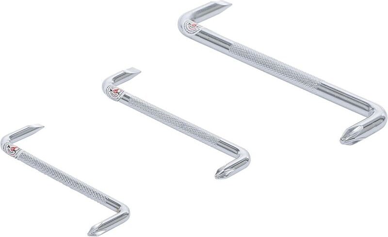 Diy 7982 Winkelschraubendreher-Set flach/kreuzförmig 3 Stück