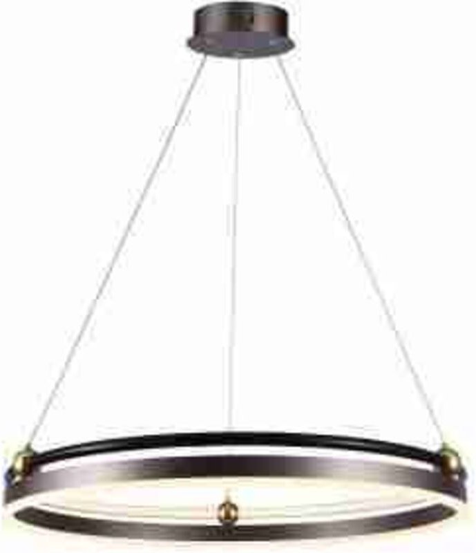 LED23097 VT-7579 18W LED Hängelampe 700250 Schwarz Gehäuse 3000K