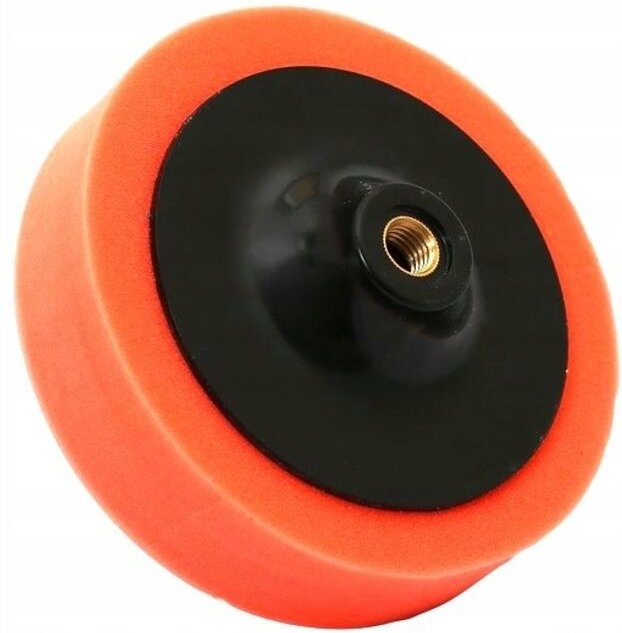 Polierschwamm für Poliermaschinen M14 orange mittel 125 mm