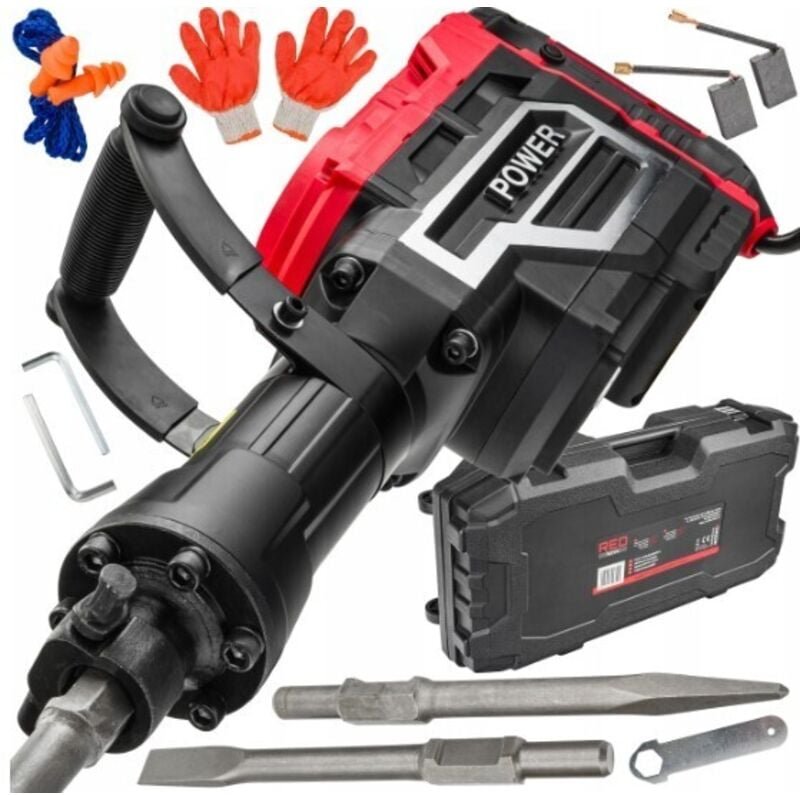 Abbruchhammer 3300W 70J Stemmhammer Meißelhammer Schlaghammer HEX SDS 30 mm + Koffer