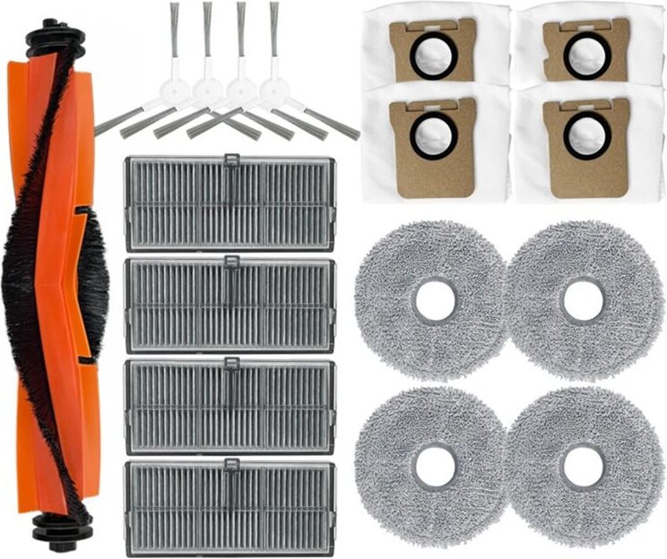 Zubehör für M30s Ersatz-Hauptseitenbürste HEPA-Filter Mopp-Pads Staubbeutel Ersatzteile