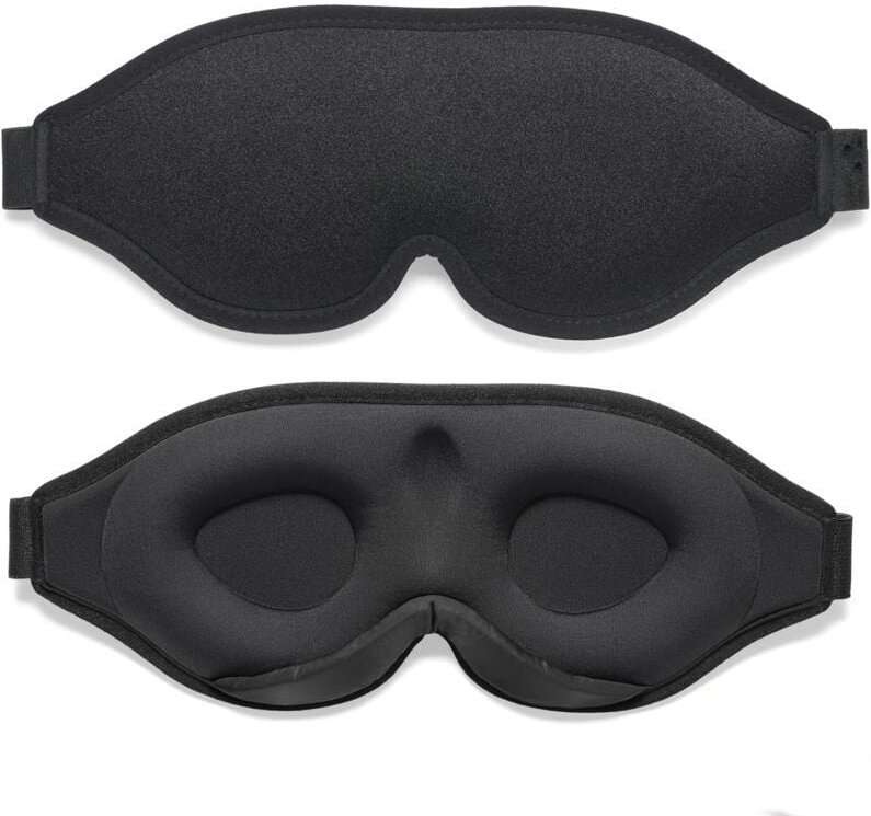 ZVD - Masque de Sommeil Zero Pression-Design Ergonomique 3D, les Siestes, la Méditation, les Voyages,Occultant pour Homm...