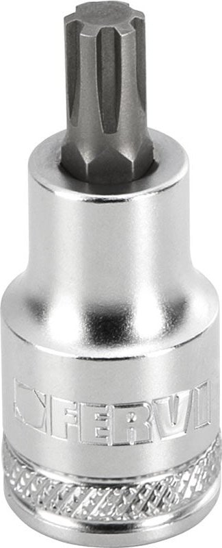 Steckschlussel mit M4 3/8 Rippeneinsatz Fervi bn434n004a