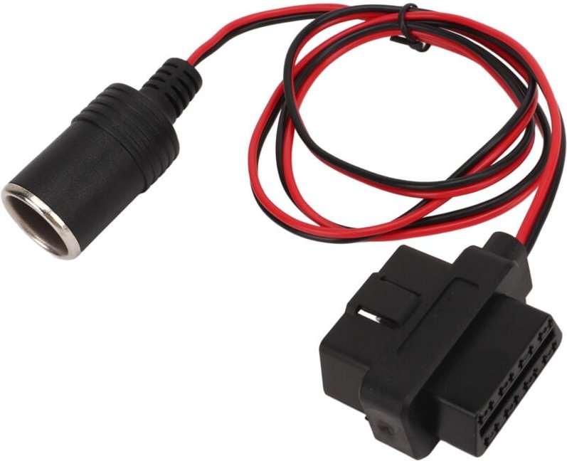 Thumbnail - Zoternen - OBD2 Zigarettenanzünder-Adapter, 16-polig, T-Stecker, Netzkabel für Autos mit obd