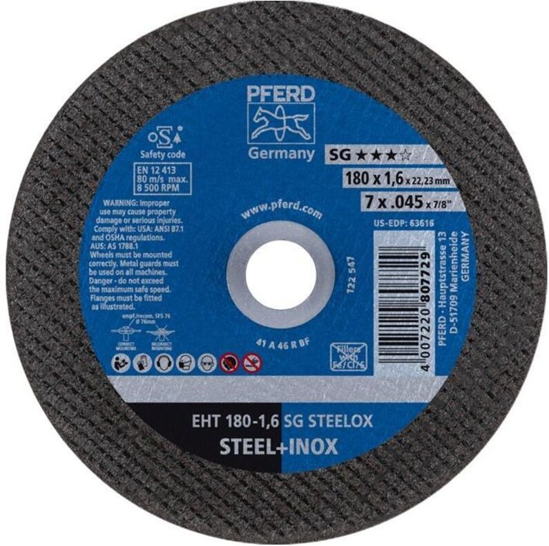 Trennscheibe Eht 180-1,6 Sg Steelox - Pferd