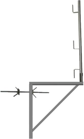 Matisère - 2 Verzinkte Gerüstkonsolen 0.80m x 0.80m - Rundrohr - 110001809/02