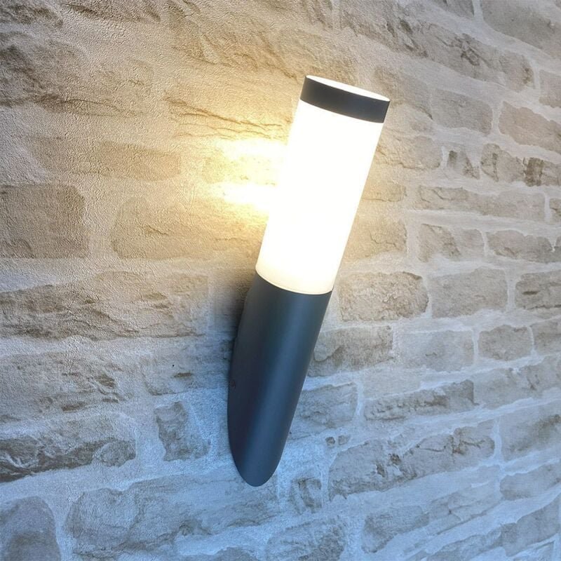 Wandleuchte E27 valente Anthrazitgraues Äußeres