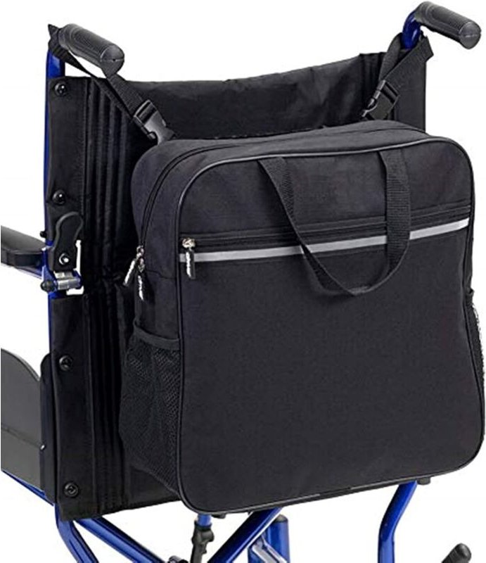 Praktische multifunktionale Rollstuhltasche, leichte Aufbewahrungstasche, universeller Rollstuhlrucksack - Sollbry