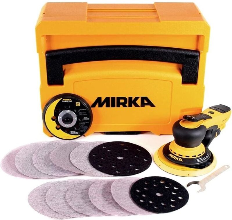 Deros ii 5650 Schwingschleifer – ø 125/150 mm – – mit Aufbewahrungskoffer – MID5650404CA - Mirka