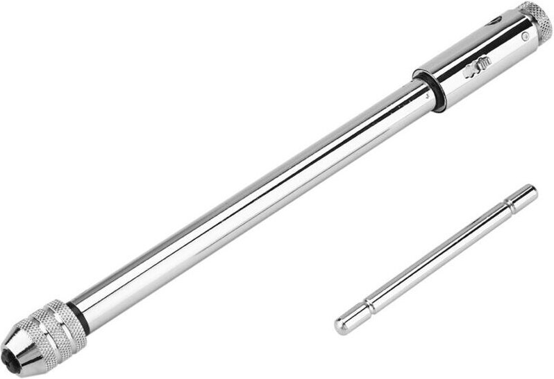 Verstellbarer Ratschenschlüssel mit T-Griff für Gewindebohrer und Schneideisensatz, M3, M8 und M5, M12 (M3, M8 lang) mum...