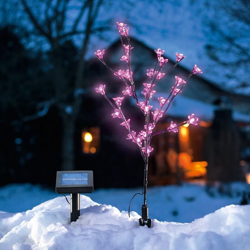 Esotec - Solar LED-Blütenstrauch mit 36 LED-Blüten Gartenlichter Firefly outdoor 102104