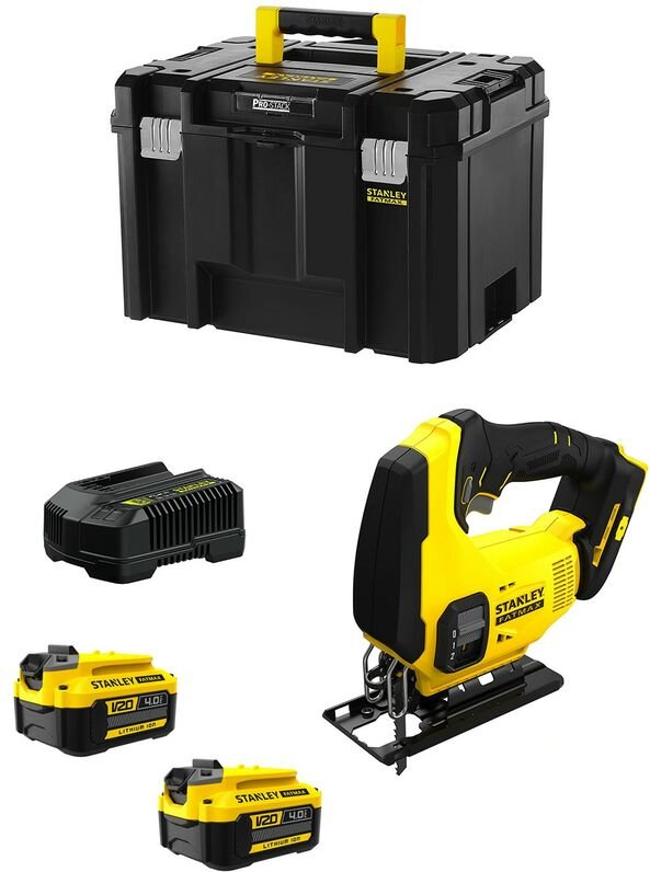 Stanley - Stichsäge FatMax SFMCS600M2T (2 x 4,0 Ah + Ladegerät + tstak vi)