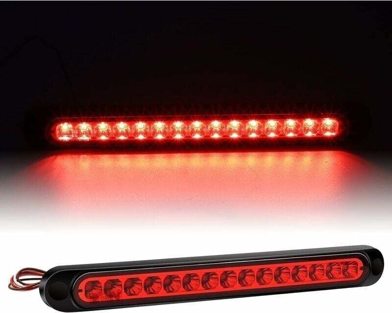 1 Stück rote LED Dritte Bremsleuchte Universal 12V LKW Rücklicht 15LED wasserdichte zusätzliche Bremsleuchte für Auto An...