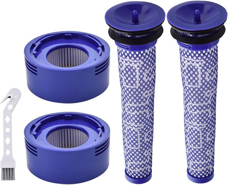 BEBUSINGOTO 4-teiliges Filterset für Dyson V7 und V8, Filter für den Motorkopf des Dyson V8 und V7 Akku-Staubsaugers ink...