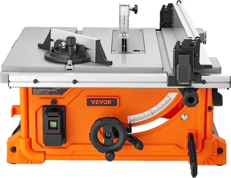 Mophorn - Tischkreissäge 10 Zoll 8 Ampere, 25 Zoll maximale Schnittkapazität 4400 U/min Schnittgeschwindigkeit 40T Sägeb...