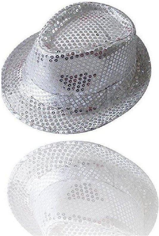 Trade Shop Traesio - Trade Shop - borsalino hut silber pailletten show theater pailletten herren damen -