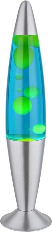 LED Tischleuchte Magmaleuchte Lavalampe Glas Stimmungslicht Dekolampe Wachs gelb, Aluminium, Glas, 4W 28lm warmweiß, DxH...