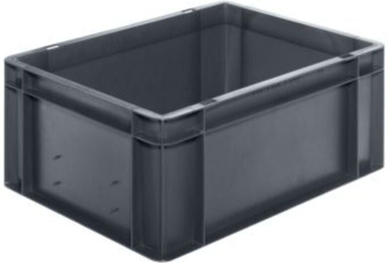 Transportstapelbehälter L400xB300xH175mm grau pp Seitenwände geschlossen