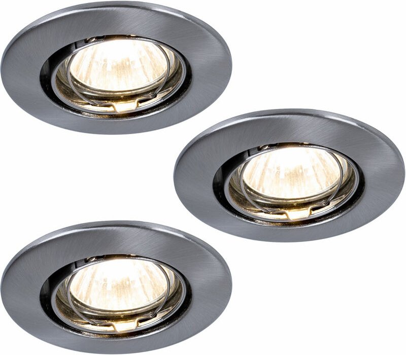 3er Set Einbaustrahler rund Beleuchtung Spot Lampen Leuchten Lichter Paulmann 993.57